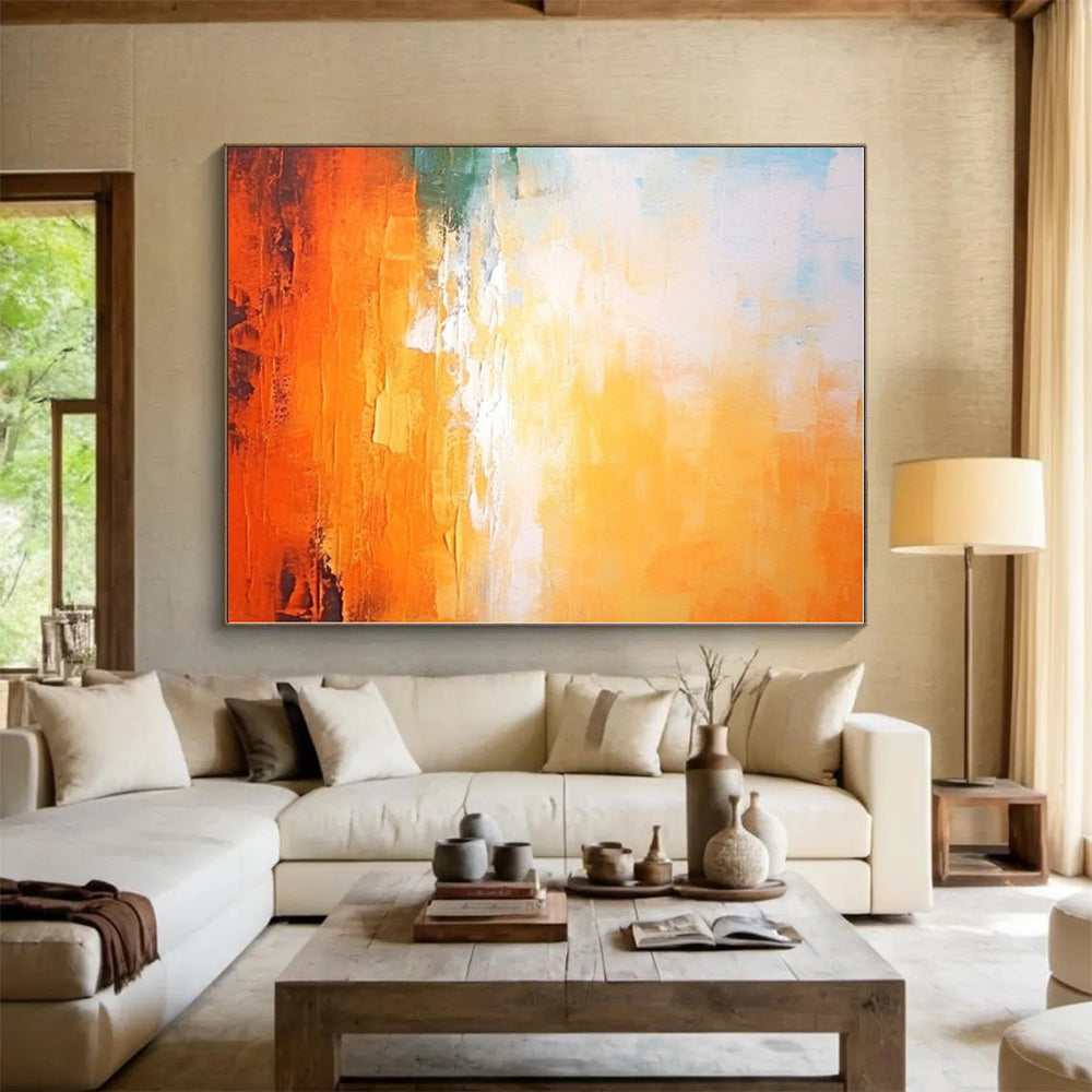 sunset orange yellow abstract design 3